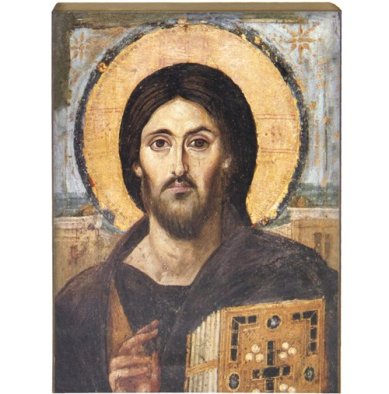 Иконы Христос Пантократор (Синайский, Вседержитель) икона (9,3 х 12,7 см)
