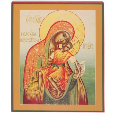Иконы Киккская БМ (Елеуса Киккская, Милостивая) икона Божией Матери (12,5 х 15,7 см)