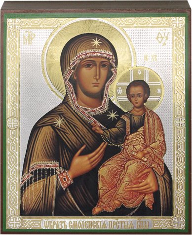 Иконы Смоленская икона Божией Матери Одигитрия, 17 х 21 см