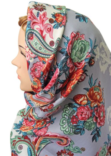 Утварь и подарки Платок с бахромой, шерсть, 120 х 120 см