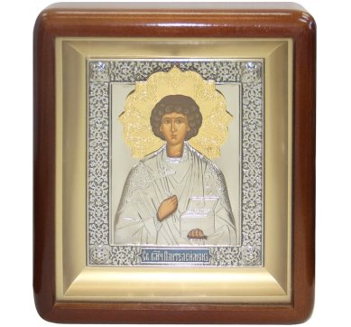 Иконы Пантелеимон Целитель икона (17,5 х 19,5 см, Софрино)