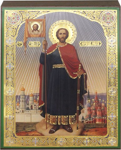 Иконы Святой князь Александр Невский, 17 х 21 см