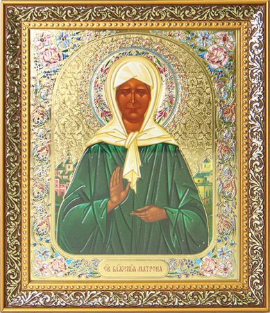 Иконы Матрона Московская икона в багетной рамке (18,5 х 21,5 см)