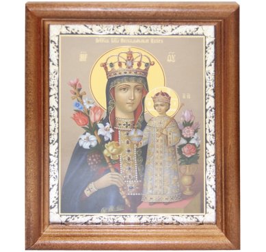 Иконы Неувядаемый Цвет икона Божией Матери (13 х 16 см, Софрино)