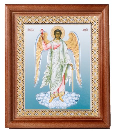 Иконы Ангел Хранитель. Подарочная икона с открыткой с Днем Ангела (13 х 16 см, Софрино)