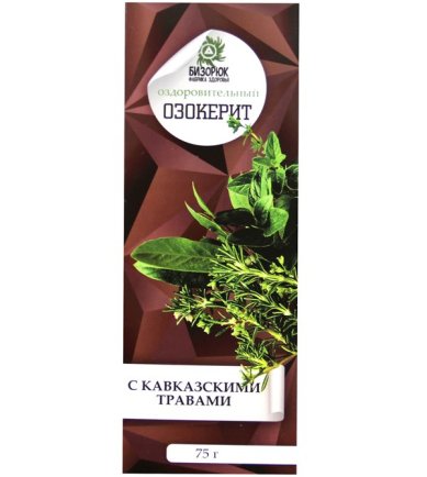 Натуральные товары Озокерит (горный воск) «С травами Кавказа» (75 г)