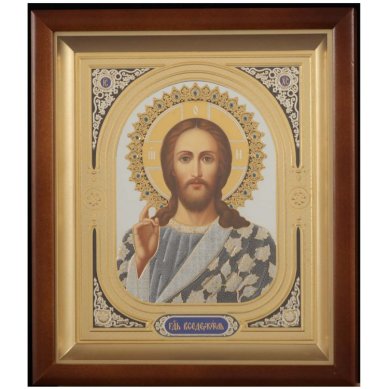 Иконы Спаситель икона в киоте (24,5 х 28,5 см)