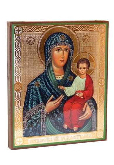 Иконы Предвозвестительница икона Божией Матери, литография на дереве (18х21 см, Тиль)