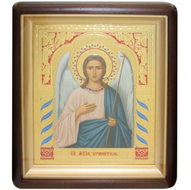 Иконы Ангел Хранитель икона в киоте (24 х 28 см, Софрино)