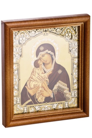 Иконы Донская икона Божией Матери под стеклом (13 х 16 см, Софрино)