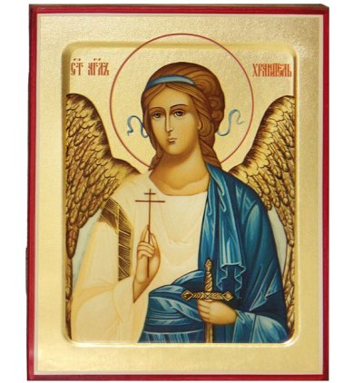 Иконы Ангел Хранитель икона на дереве (12,5 х 16 см)