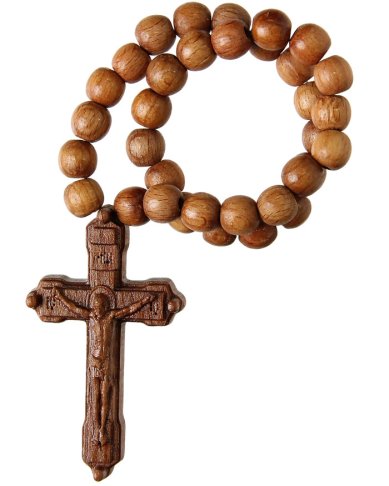 Иконы Распятие подвесное в автомобиль (дерево), длина 36 см, крест 8 см