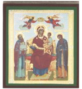 Иконы Экономисса икона Божией Матери литография на дереве (6 х 7 см) 