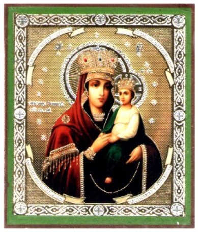 Иконы Споручница грешных икона Божией Матери на дереве (6 х 7 см)