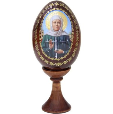 Утварь и подарки Яйцо на подставке с образом «Матрона Московская»