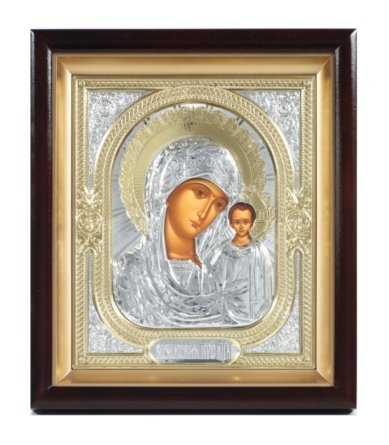 Иконы Казанская икона Божией Матери в киоте (24 х  28 см, Софрино)