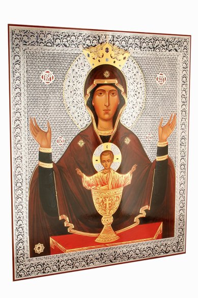 Иконы Неупиваемая Чаша икона Божией Матери на оргалите  (30х40 см,Софрино)