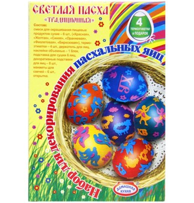 Утварь и подарки Набор для декорирования яиц «Светлая Пасха» (традиционная)