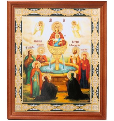 Иконы Живоносный Источник икона Божией Матери (20 х 24 см, Софрино)