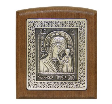 Иконы Казанская икона Божией Матери на подставке, ручная работа (11,5 х 13,5 см)