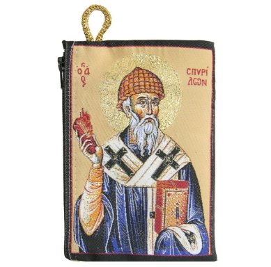 Утварь и подарки Сумочка-кошелек на молнии с изображением Спиридона Тримифунтского (Греция, 10  х 14,5 см)
