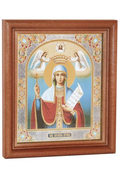 Иконы Параскева Пятница икона под стеклом (13х16 см, Софрино)