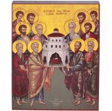 Иконы Собор 12 Апостолов икона (12,5 х 15,5 см)