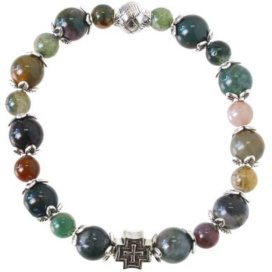 Утварь и подарки Браслет 20 зерен из камня