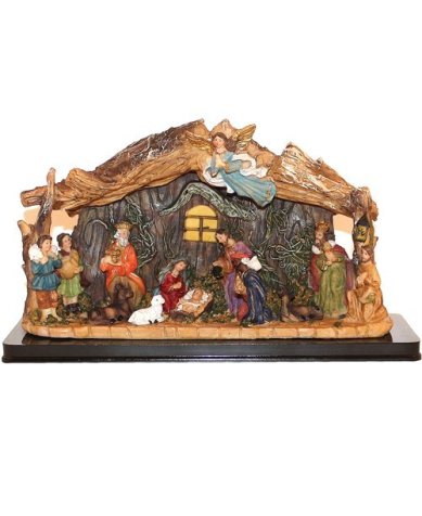 Утварь и подарки Рождественская композиция «Рождество Христово» (Святое семейство, с подсветкой)