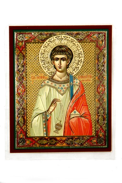 Иконы Викентий, святой икона ламинированная (6 х 9 см)