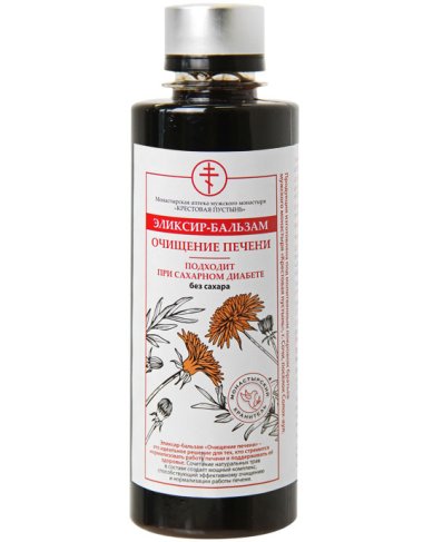 Натуральные товары Эликсир-бальзам без сахара «Очищение печени» (275 мл) Солох-Аул