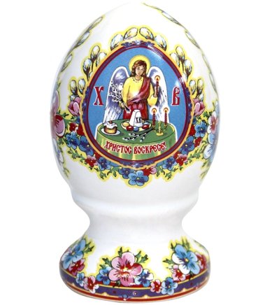 Утварь и подарки Пасхальное яйцо среднее «Ангел со свечой»