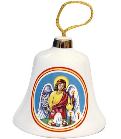 Утварь и подарки Колокольчик пасхальный средний «Христос Воскресе!» (ангел со свечой)